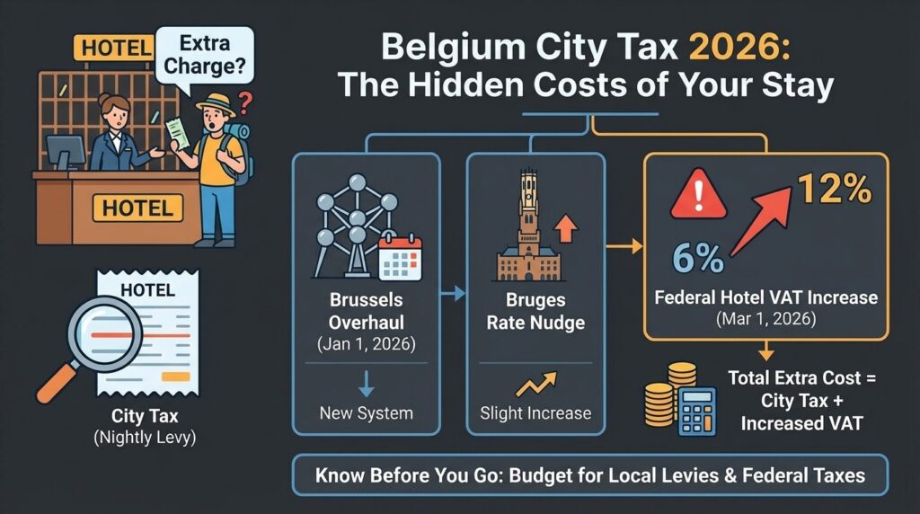 Belgium City Tax 2026 | the hidden costs of your stay