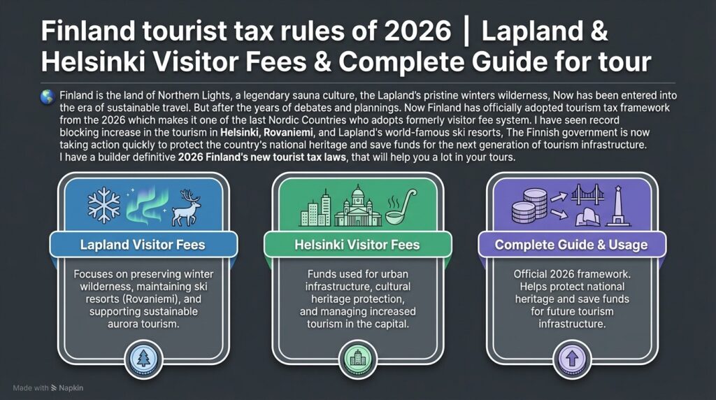 Finland tourist tax rules of 2026 | Lapland & Helsinki Visitor Fees & Complete Guide for tour