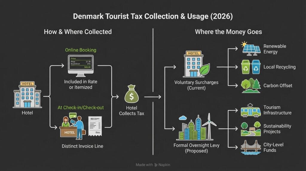 Denmark Tourist Tax Collection and usage 2026