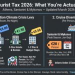 Greece Tourist Tax 2026 | Athens, Santorini & Mykonos Visitor Fees