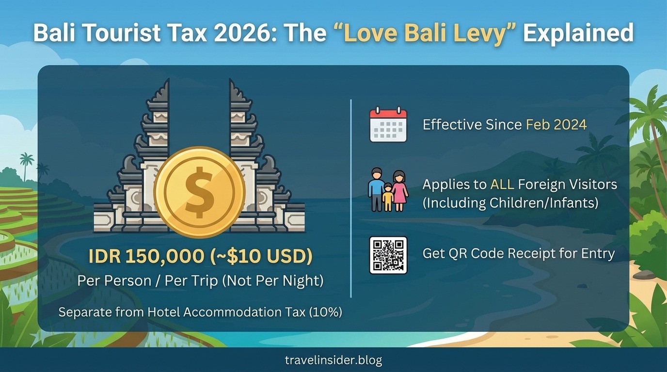 Bali Tourist Tax 2026 | Indonesia Visitor Levy & Entry Fees